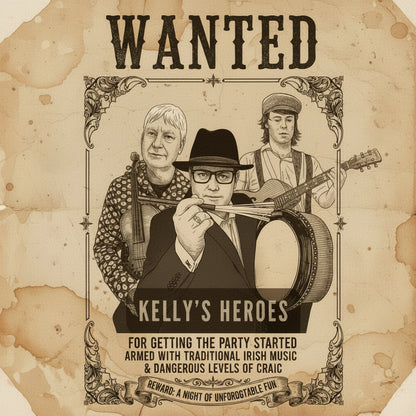BOOK Kelly's Heroes : Weddings, Birthdays, Corporate Events and Important Celebrations.