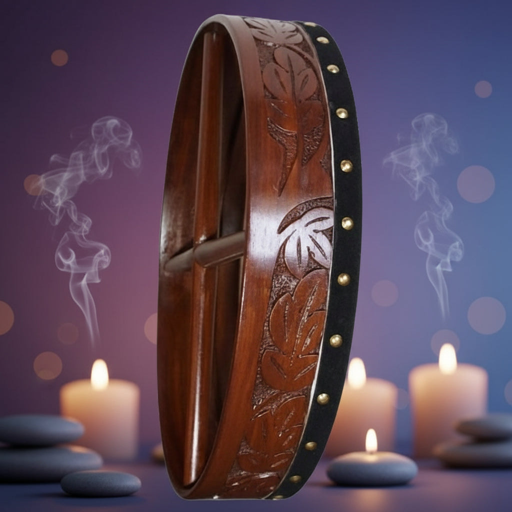 16″ Rosewood Hand Carved Bodhrán Drum